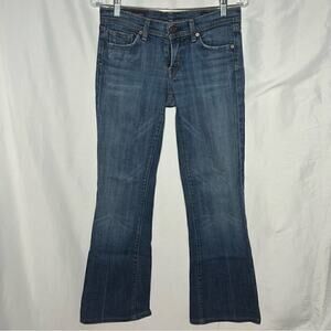 Citizens of Humanity Ingrid Low Rise Flare Jeans Blue Denim Womens 27